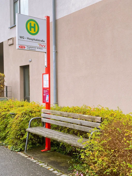 Foto der Bushaltestelle "WG - Hospitalstraße"