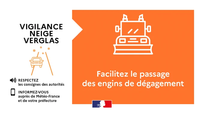 Facilitez le passage des engins de dégagement.