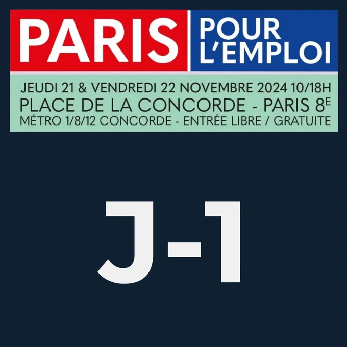 J-1 avant le salon Paris pour l'emploi avec la présence d'ambassadeurs de la police municipale