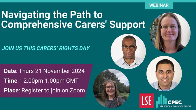 CPEC Webinar: Navigating the Path to Comprehensive Carers' Support
Thurs 21 November at 12pm