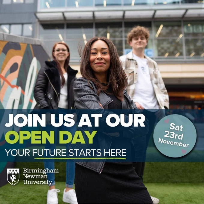 Join us at our Open Day. Sat 23rd November
Your future starts here