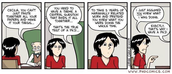 PhD comics 1164: https://phdcomics.com/comics/archive.php?comicid=1164