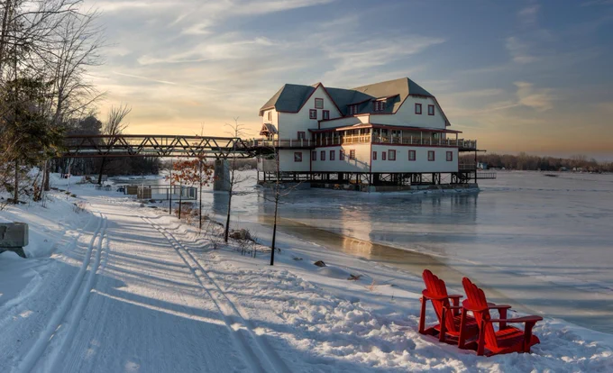 NCC River House and Ski Heritage East winter trail