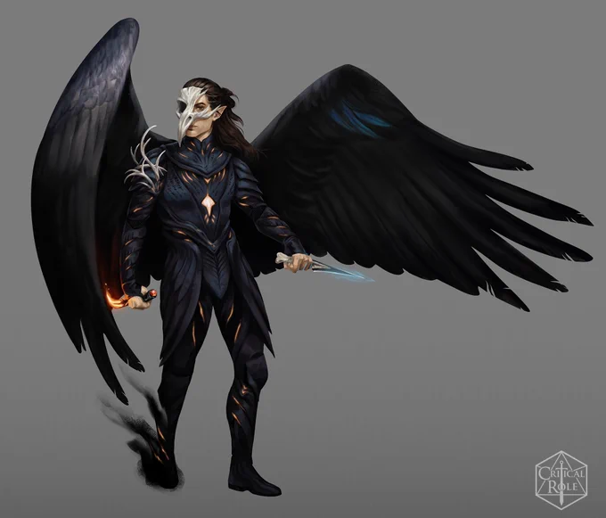 Art of the masked level 20 Vax'ildan by @GalacticJonah