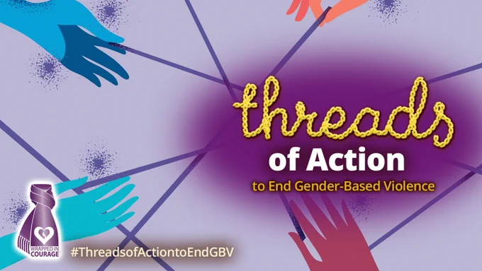 How will you become a thread of action to #EndGBV

wrappedincourage.ca

#ThreadsofAction
