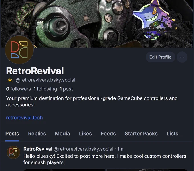 picture of our bluesky account, go check it out :)