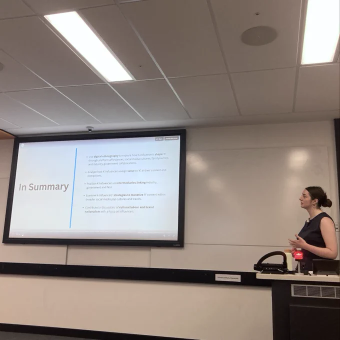 IERLab Research Student Faye Mercier at her Milestone 1 presentation
