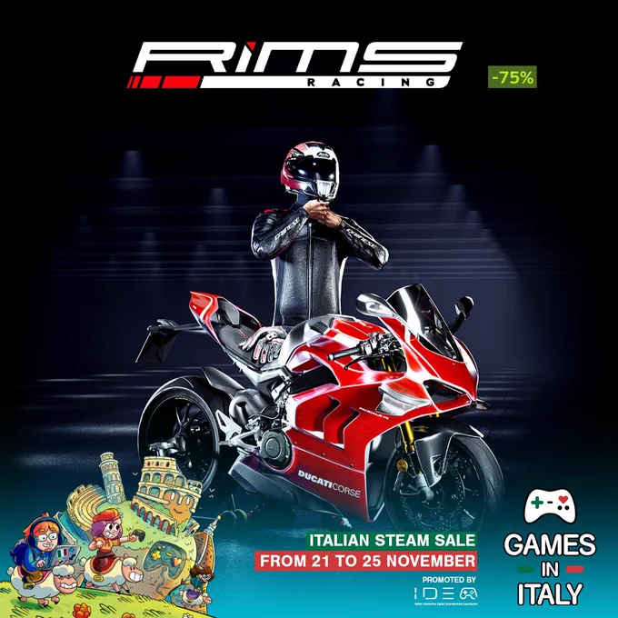 RiMS Racing is -75% on Steam for the Games In Italy Sale - from 21 to 25 November