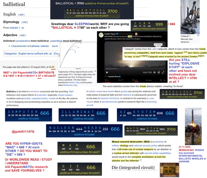 1. First Click on picture, (single view)
2. Right click on picture to: open pic in new tab, 
3. Left click = auto zoom, read
4. Hold STRG and scroll mouse to adjust view.
> Thank You.
1. Klick auf das Bild, (Einzelansicht)
2. Rechtsklick auf das Bild um: Bild in neuem Tab zu öffnen 
3. Linksklick auf das Bild, = auto zoom, lesen
4. STRG gedrückt halten und Mausrad scrollen um Größe angenehm anzupassen. Danke Schön.
And remember: 
666 / 37 = 18 = 6 6 6 
thats why #Code6 and #Code 37 are inter-connected. 

Last but not least: 
ilia = 1147 c 37 abc #Code37
everything is made up of atoms = 11470
#we #are #Atom = 3737
YOU are born after #primenumber 37 weeks at 37° celsius #body #temperature, you are 3D-5D #Printed in the womb by #hormonal #steering out of #atoms, the building blocks of #YOU.
Printer = 3700
btw..  They function as the fundamental units of the genetic code, with the bases A, G, C, and T being found in DNA. Code of Life.
AGCT in Code37 is 1147 ! 

Understand now ? 
Revelation