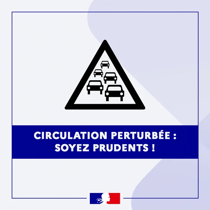 Circulation perturbée : Soyez prudents !