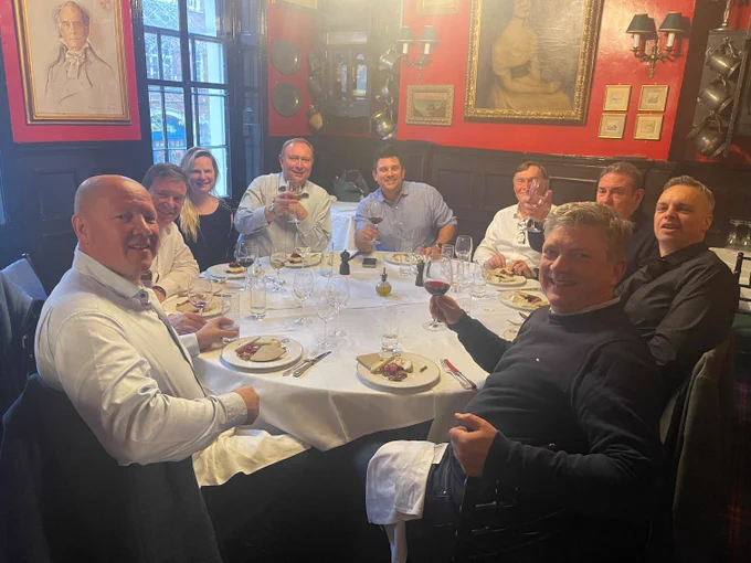 Bill Vasilieff lunch Boisdale 