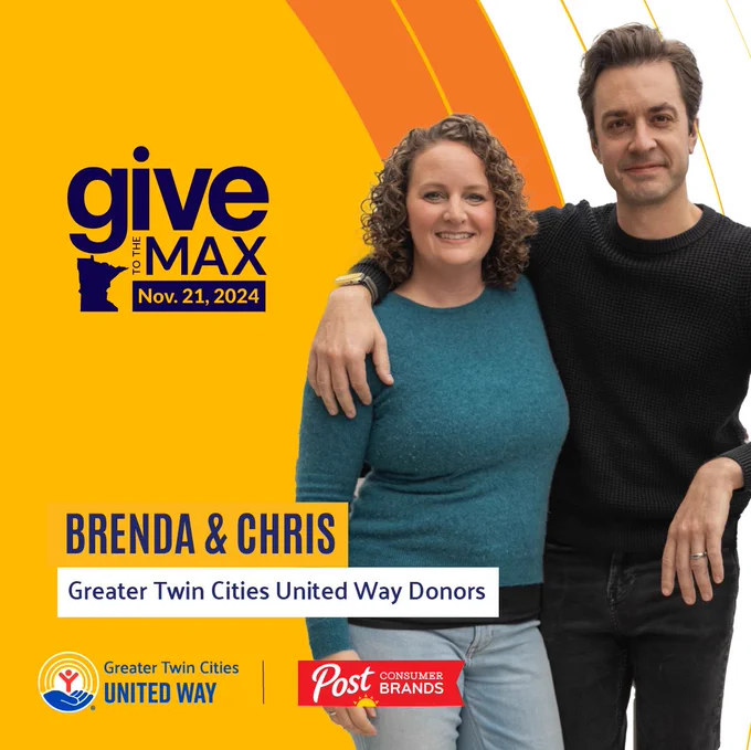 Brenda and Chris, Greater Twin Cities United Way Donors