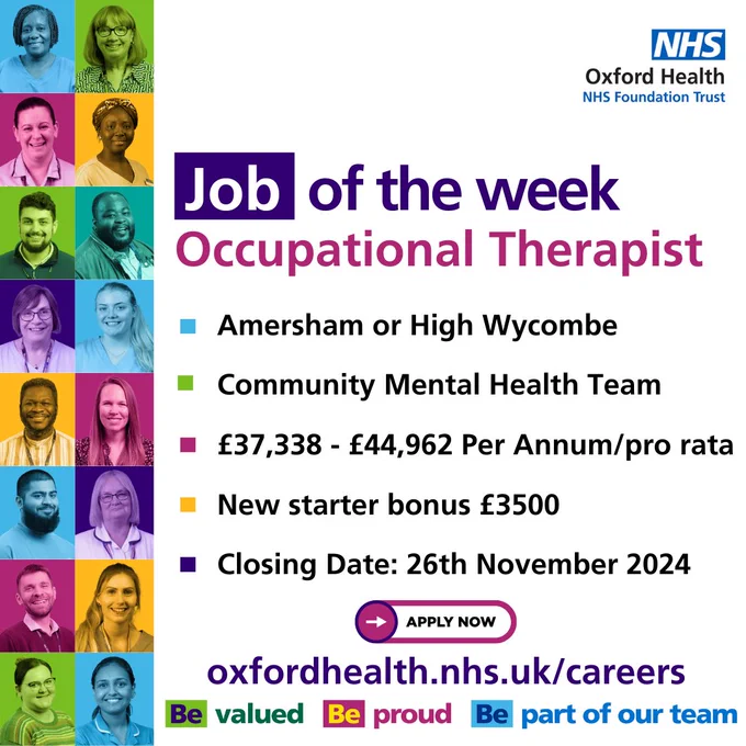 16 brightly coloured photos of Oxford Health staff