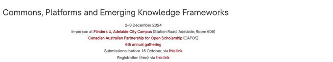 A screenshot of the event website.