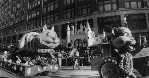 J.L. Hudson Santa Parade floats on Woodward Avenue. undated. Courtesy: Tony Spina Collection