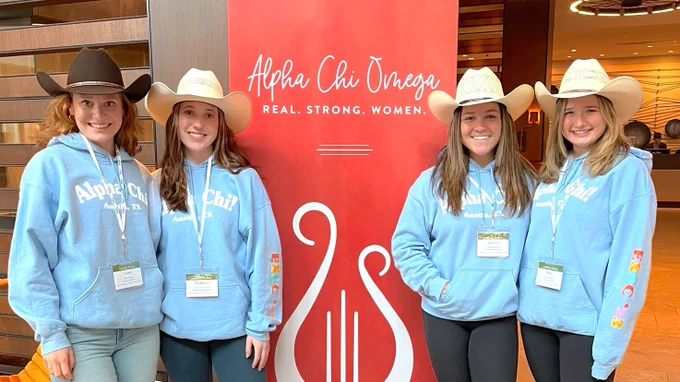 Kelly with her sorority at the national conference