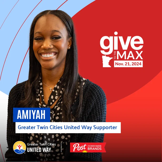 Amiyah, Greater Twin Cities United Way Supporter