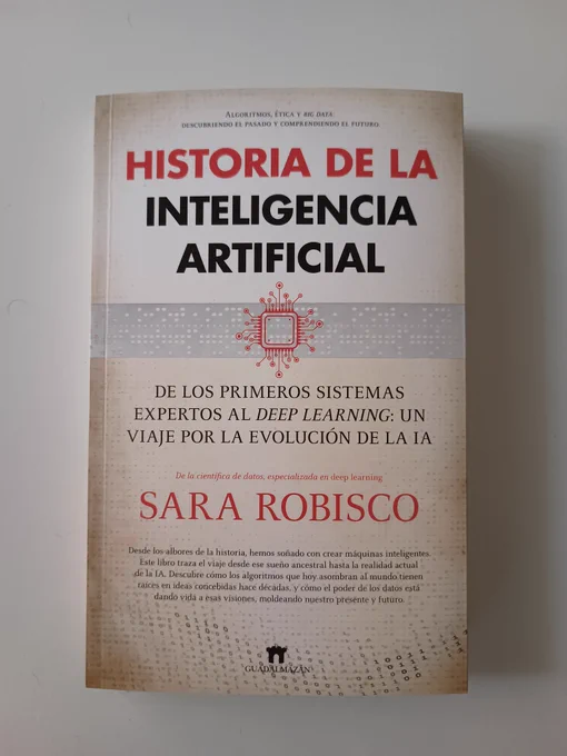 Foto de mi libro, titulado Historia de la Inteligencia Artificial 