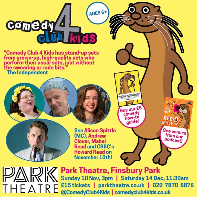 Thumbs up otter ad for Park Theatre