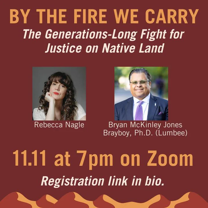 Event featuring Bryan Brayboy and Rebecca Nagle