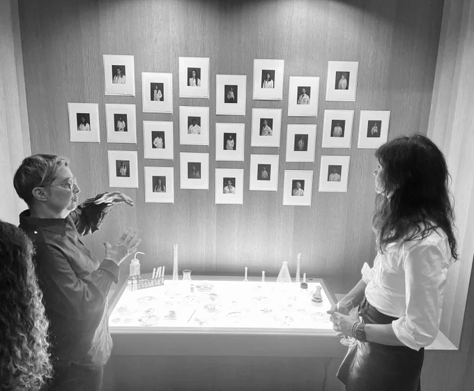 Professor Fink and Artist Claudia Christensen (https://claudiachristen.com/about)