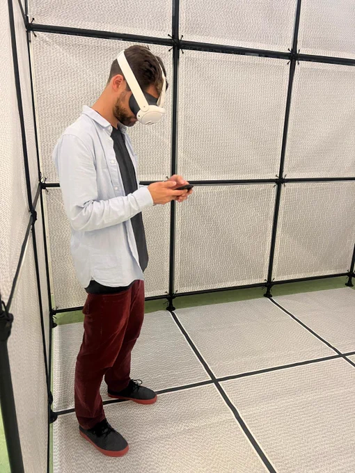 Yvo Goette, Swiss designer and artist, in the installation “Bigger Picture”