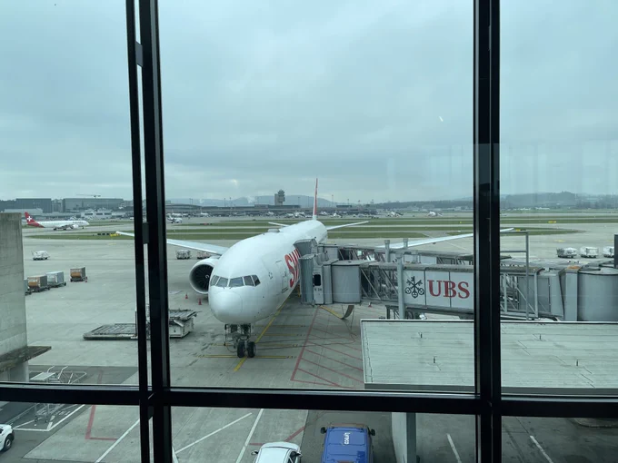 Swiss aircraft at Zurich airport (ZRH).