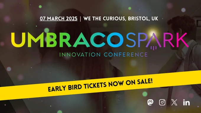 Umbraco Spark early bird tickets now on sale