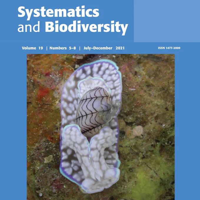 Example of an old issue cover of the Journal of Systematics & Biodiversity