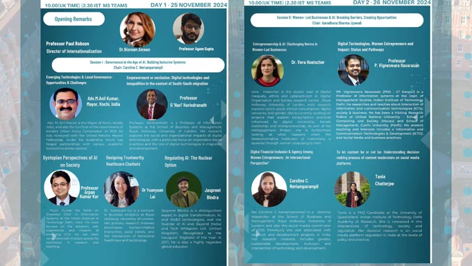 Event posters featuring headshots &  biographies of participants 
