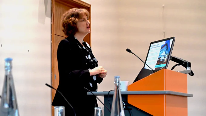 Hartree Centre Director presenting at event 