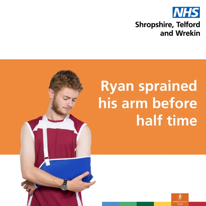 Ryan sprained his arm before half time.