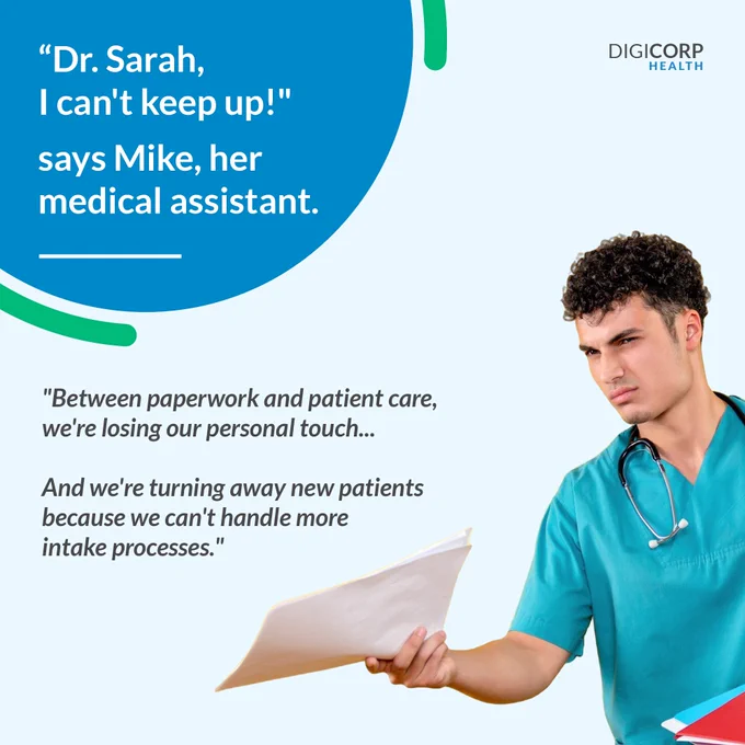 When paperwork takes precious time away from patient care, it’s time for a change!

Book a Demo: https://www.digi-corp.com/sage/

#HealthcareInnovation #AIinHealthcare #PracticeGrowth #PatientFirst #Digicorp #DigicorpHealth