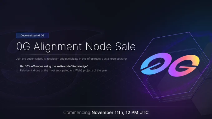 0G Alignment Node Sale
10% off using the invite code "Knowledge"
