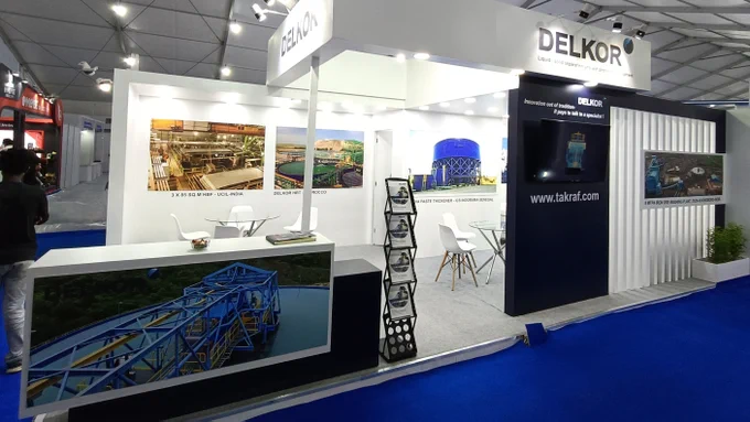 The DELKOR India booth at the 17th International Mining and Machinery Exhibition (IMME) in Kolkata (India) from 23 to 26 October 2024.