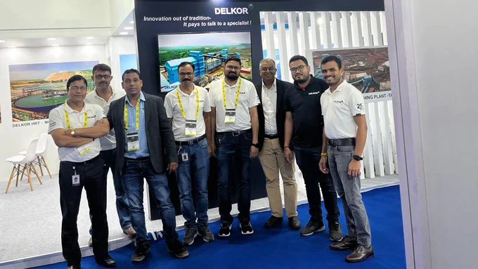 The DELKOR India team at the 17th International Mining and Machinery Exhibition (IMME) in Kolkata (India) from 23 to 26 October 2024.