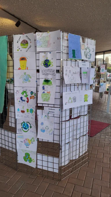 Climate change art installation as part of the Art for Action project at Mock COP29 