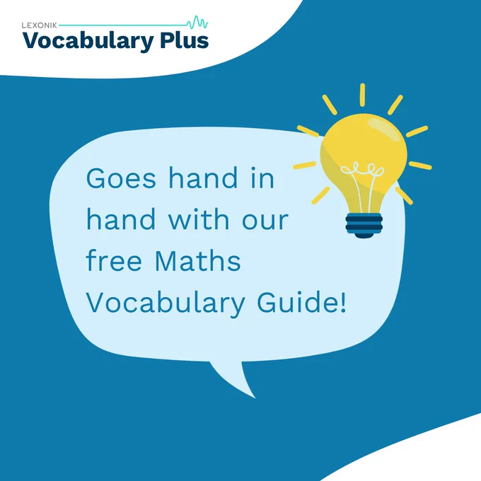 Goes hand in hand with our free Maths Vocabulary Guide!