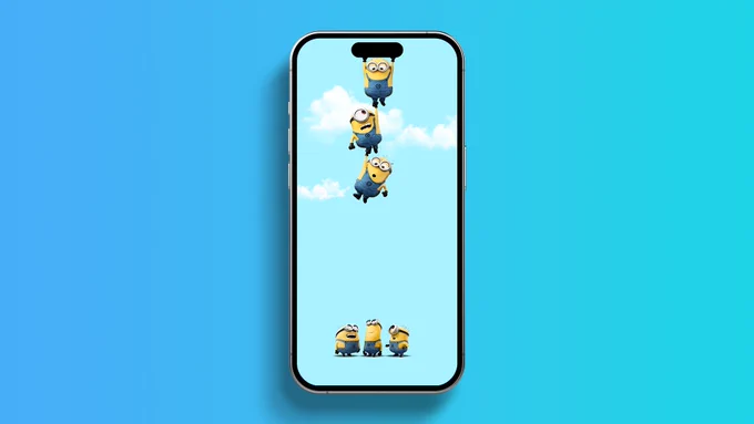 Minions dynamic island wallpaper