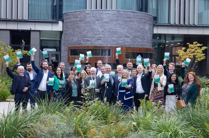 Green Party candidates at manifesto launch