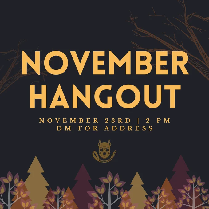 Flyer describing the event on Nov 23rd.