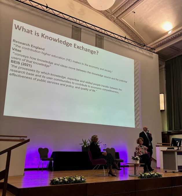 Simon Baldwin speaking at the Festival.