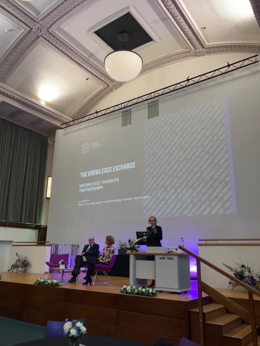 Jo Griffiths speaking at the Festival.