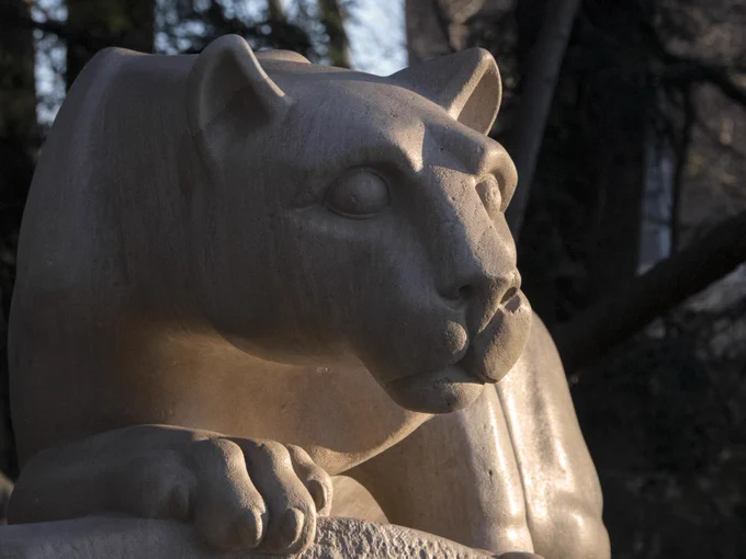 Nittany Lion statue at Penn State University Park