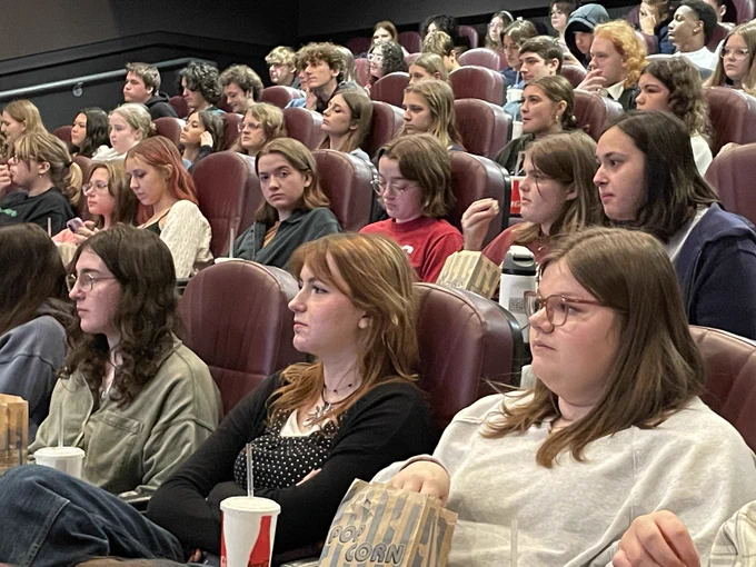 Students watched a film and participated in a Q&A with film director Heather Dune Macadam and producer Jay Heit.