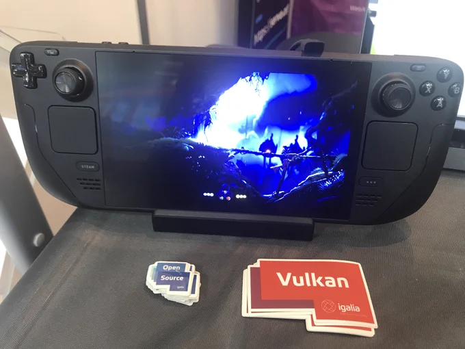 Steam Deck OLED showcasing Ori and the Will of the Wisps in HDR mode. Igalia's contributions to the AMD kernel driver are one of the pieces making this possible.