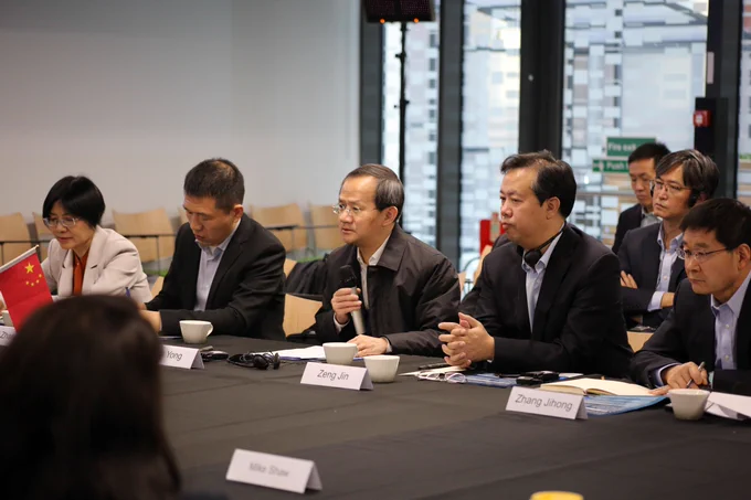A row of delegates from Beijing.