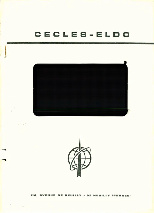 Cover of document with ELDO job descriptions