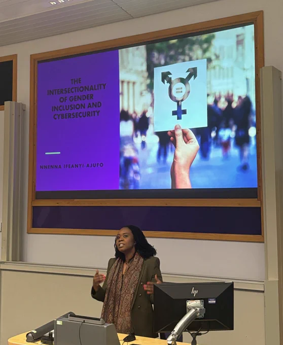 Professor Nnenna Ifeanyi-Ajufo delivering her presentation.