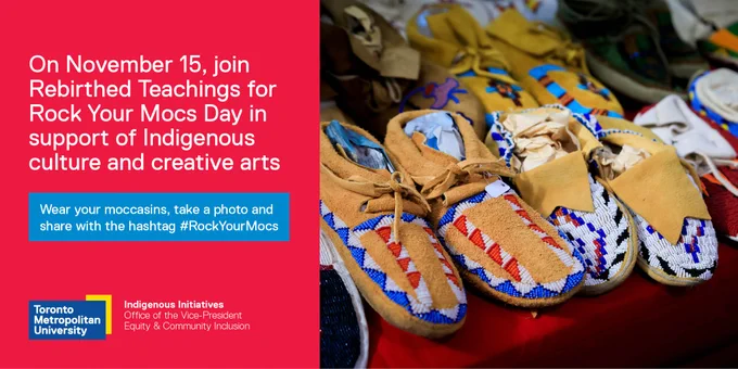 A pair of moccasins with colourful beaded flowers